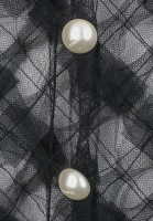 Chanel Dress With Sheer Black Cape