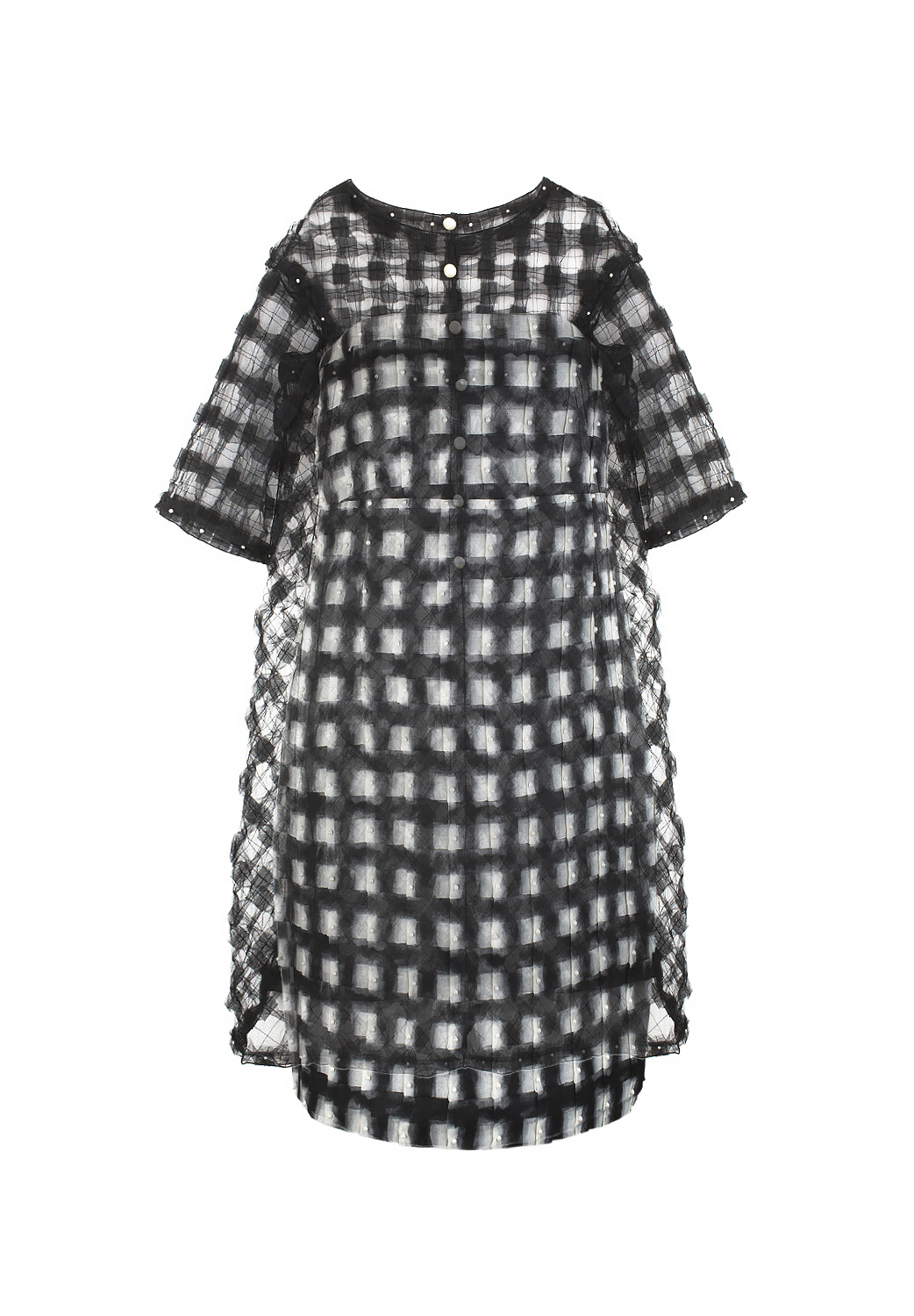 Chanel Dress With Sheer Black Cape