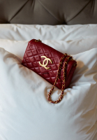 Red Chanel Classic Flap Bag