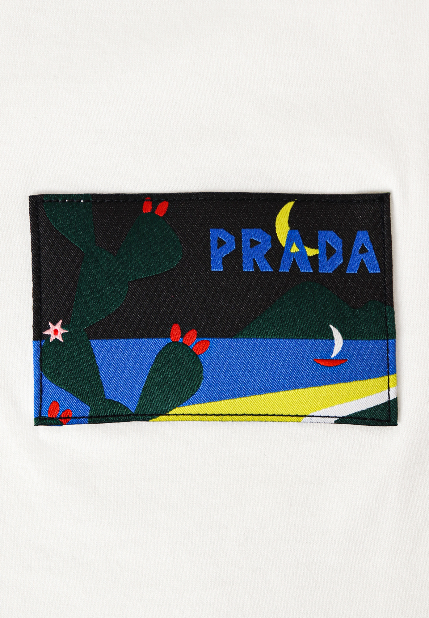 Prada White T-shirt With Print