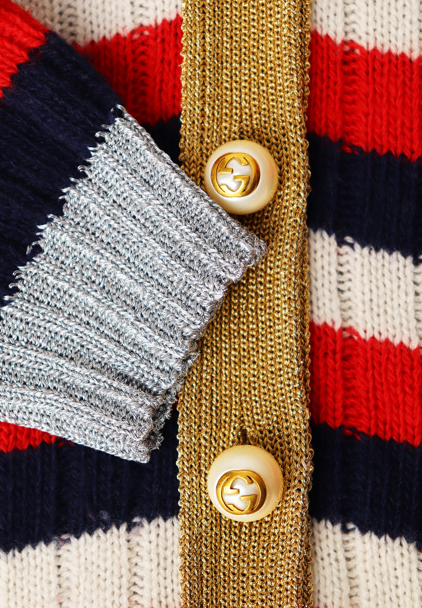 Gucci Elongated Striped Cardigan