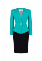 Saint Laurent Suit With Turquoise Jacket