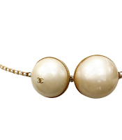 Chanel Faux Pearls Chainlink Belt