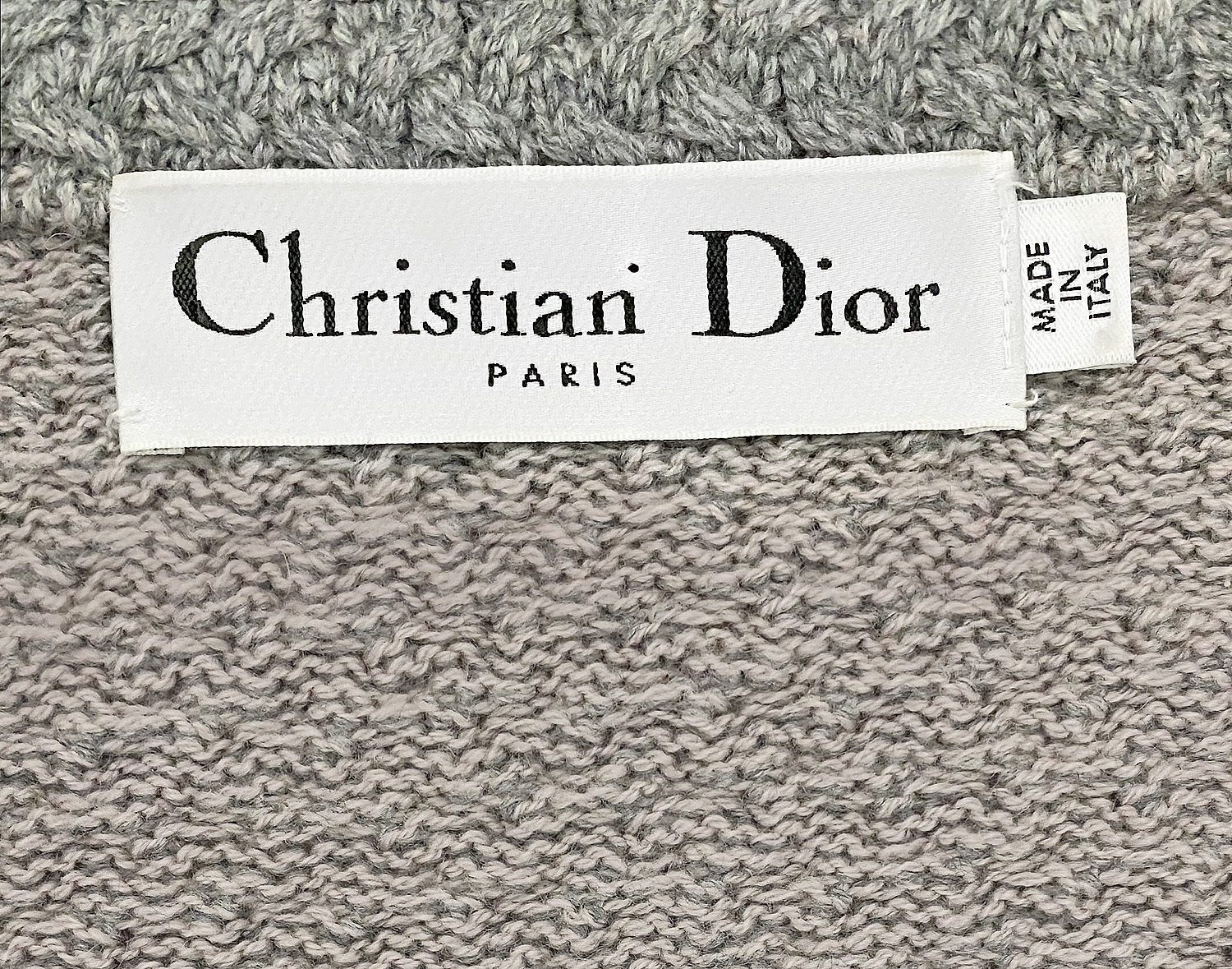 Christian Dior Knitted Striped Cardigan