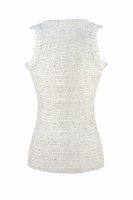 Chanel White Blue Top