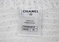 Chanel White Blue Top