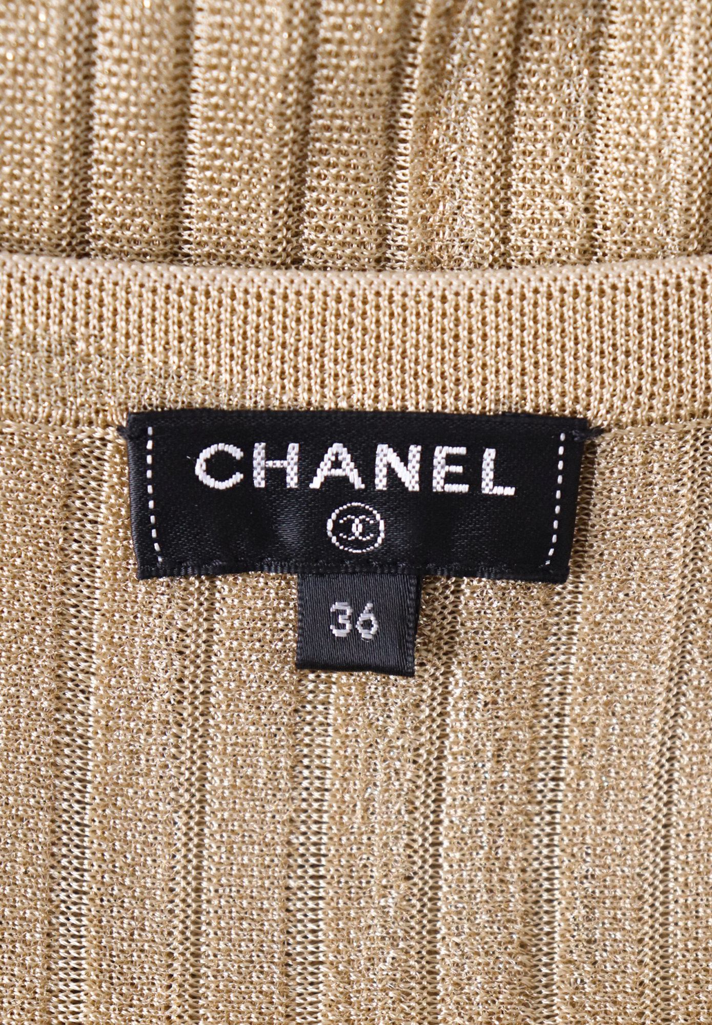 Chanel Shiny Pleated Dress