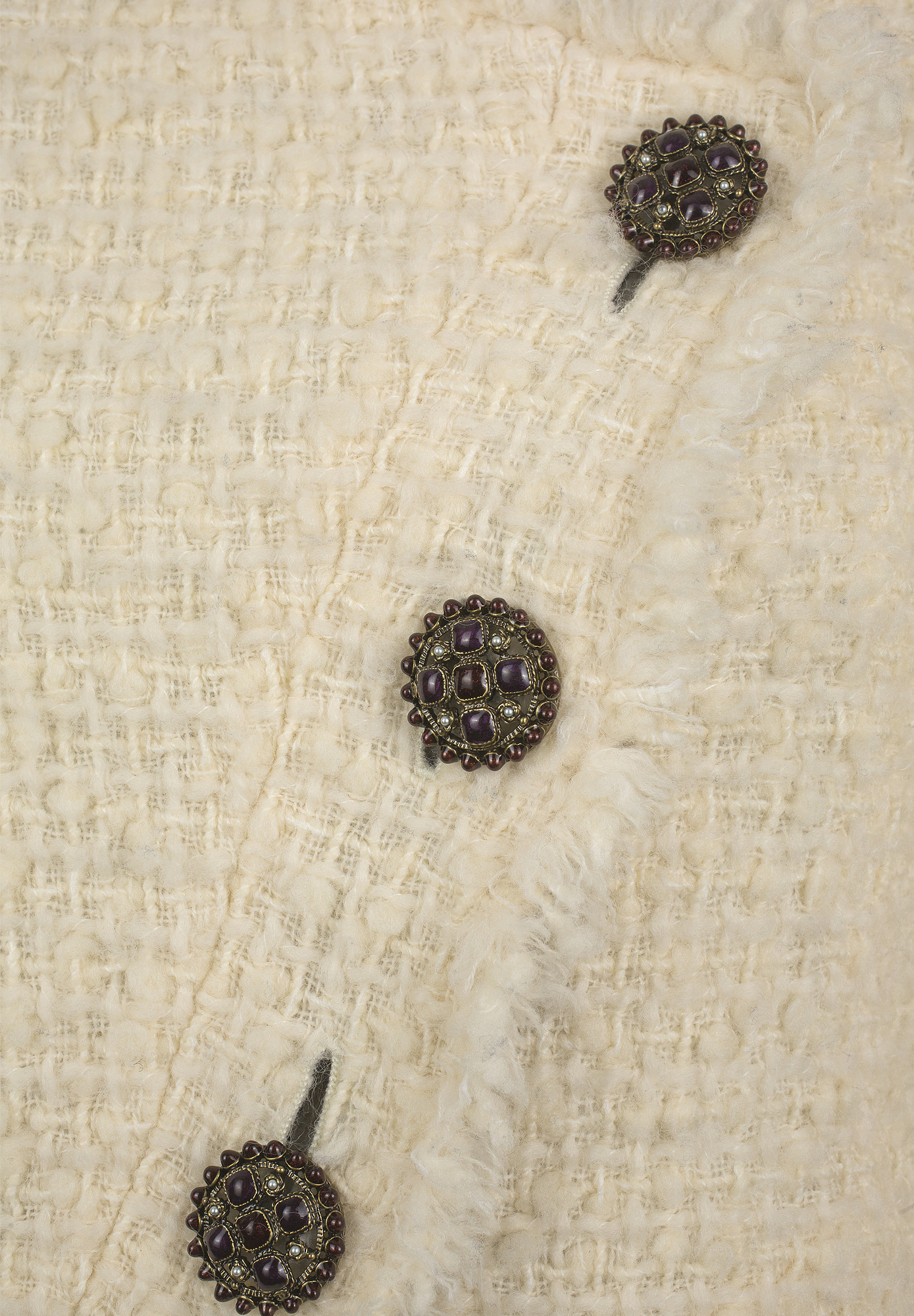 Chanel Ivory Tweed Jacket