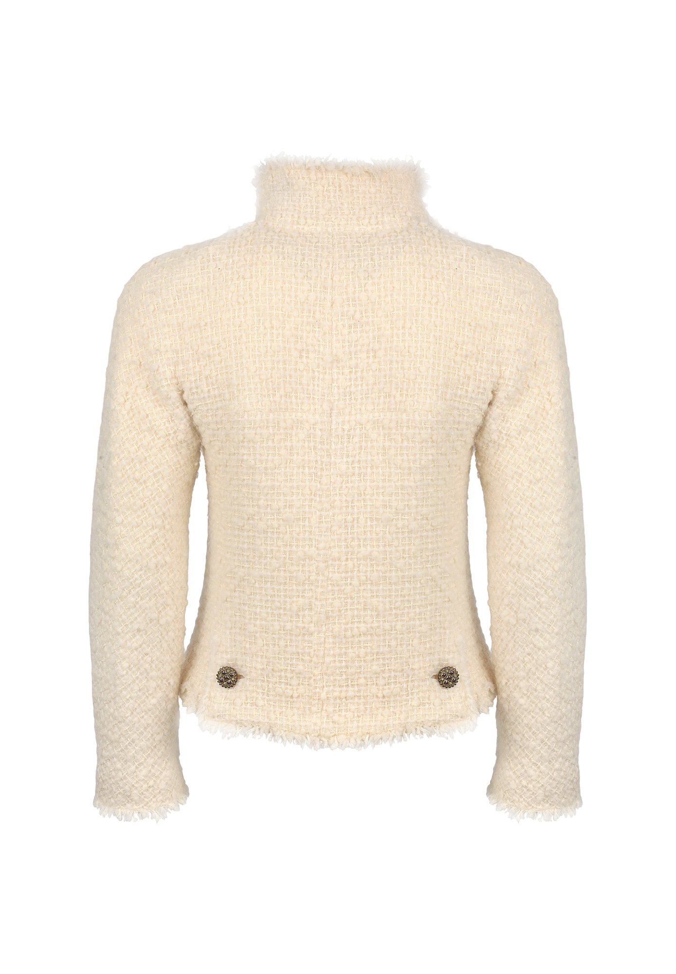 Chanel Ivory Tweed Jacket