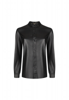Saint Laurent Leather Blouse