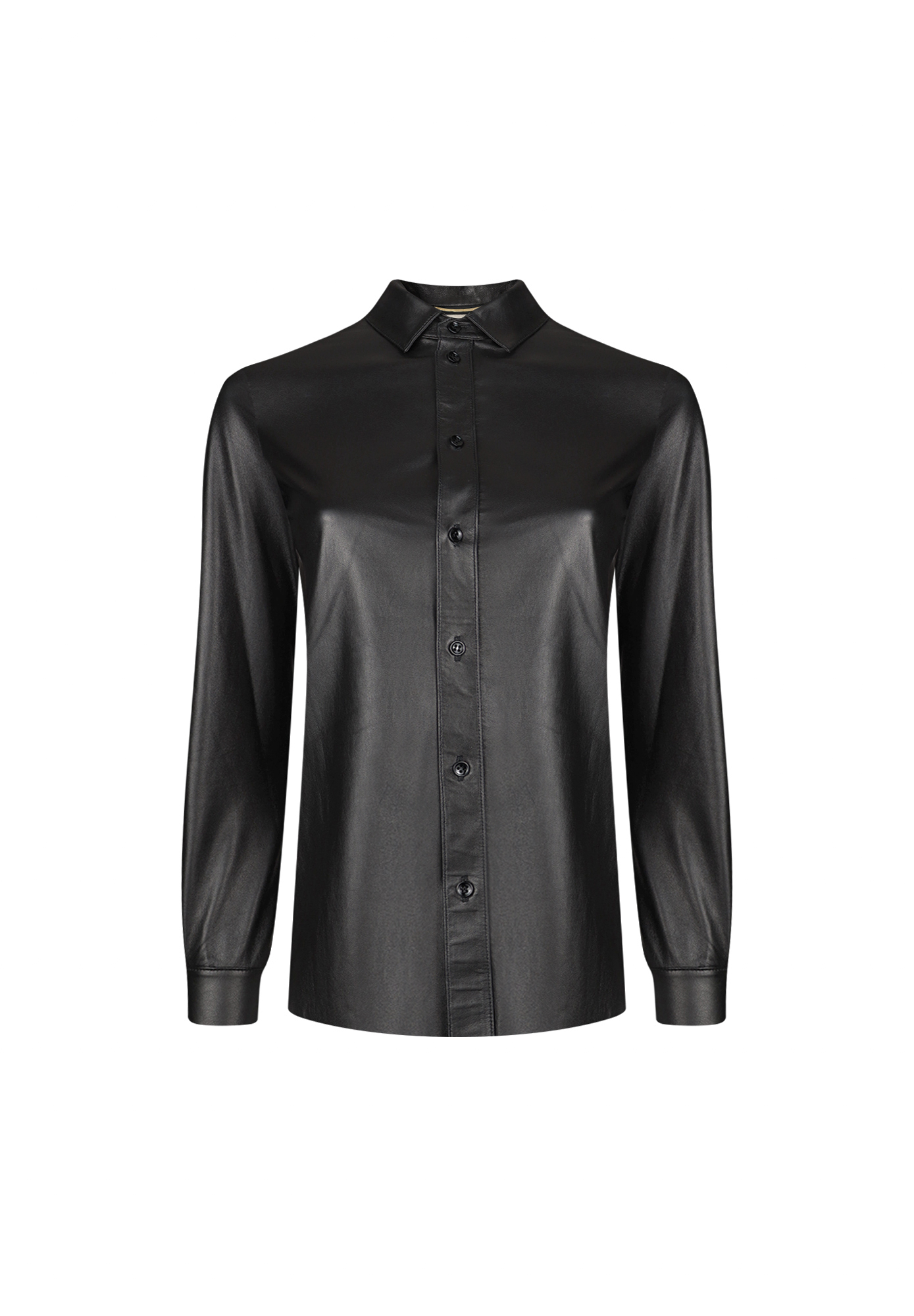 Saint Laurent Leather Blouse