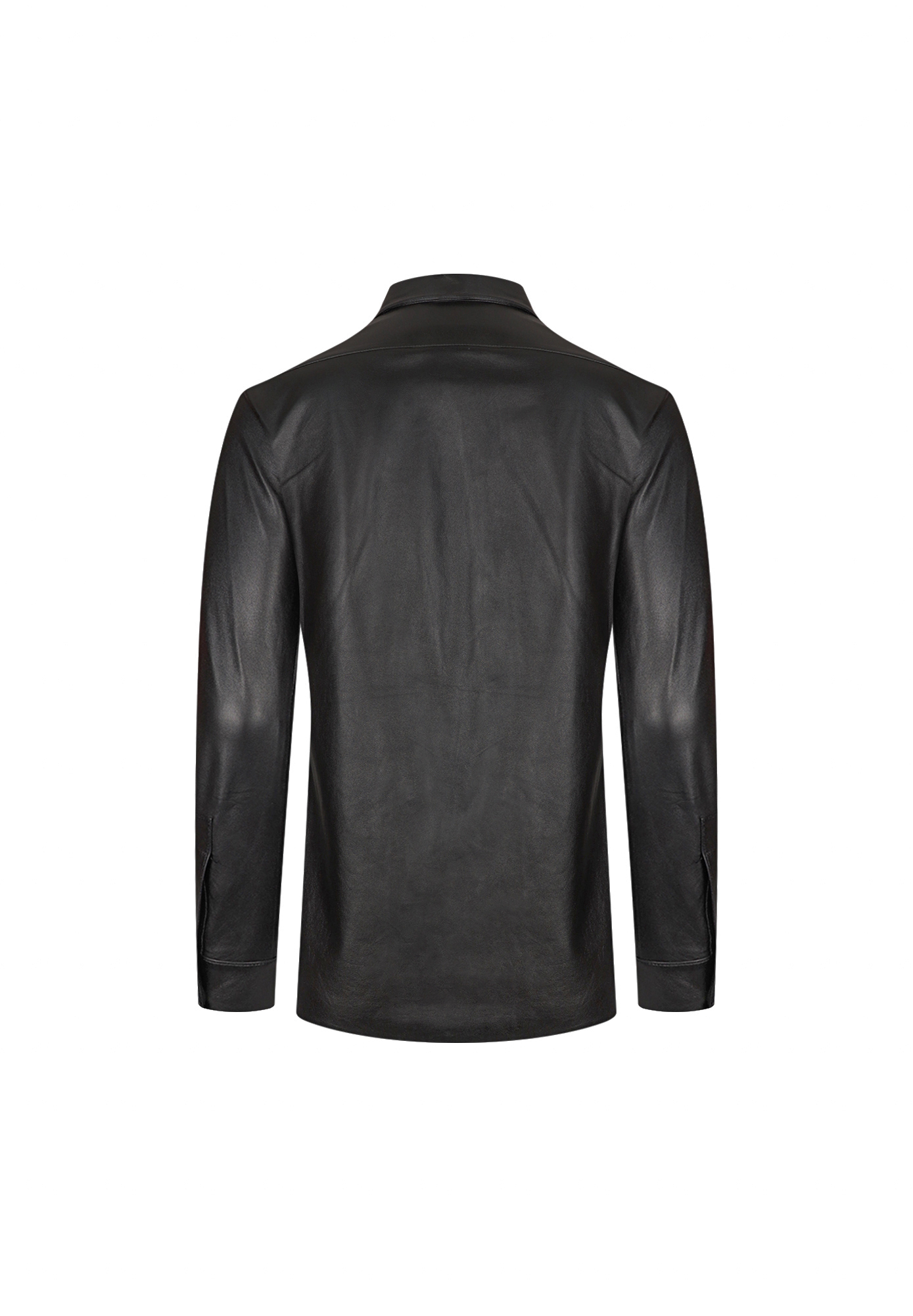 Saint Laurent Leather Blouse