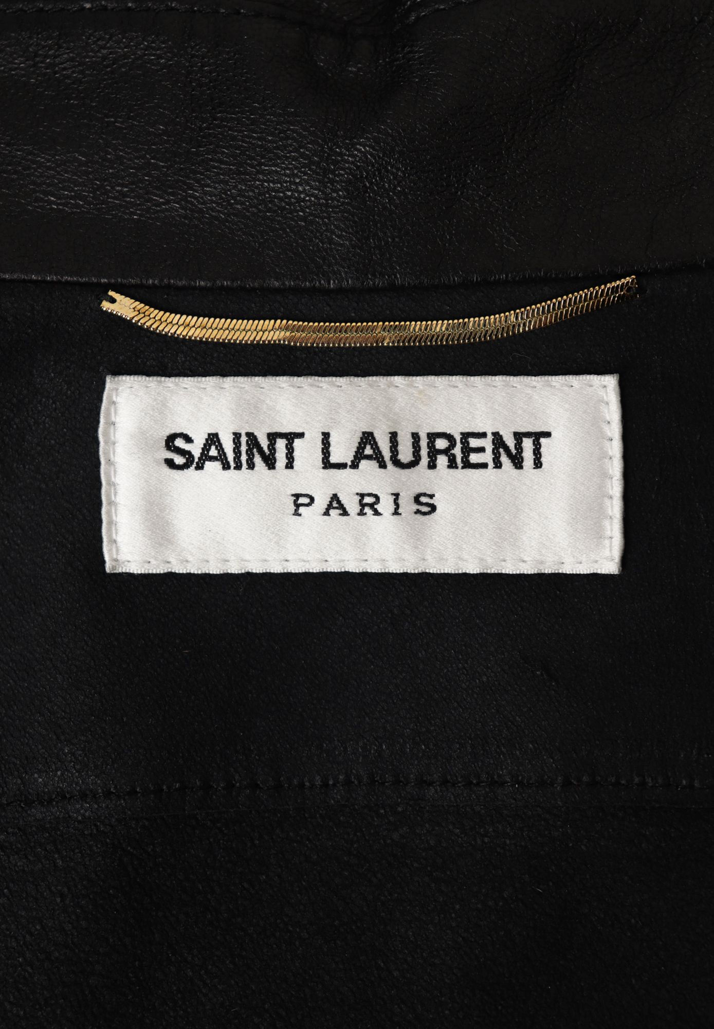 Saint Laurent Leather Blouse