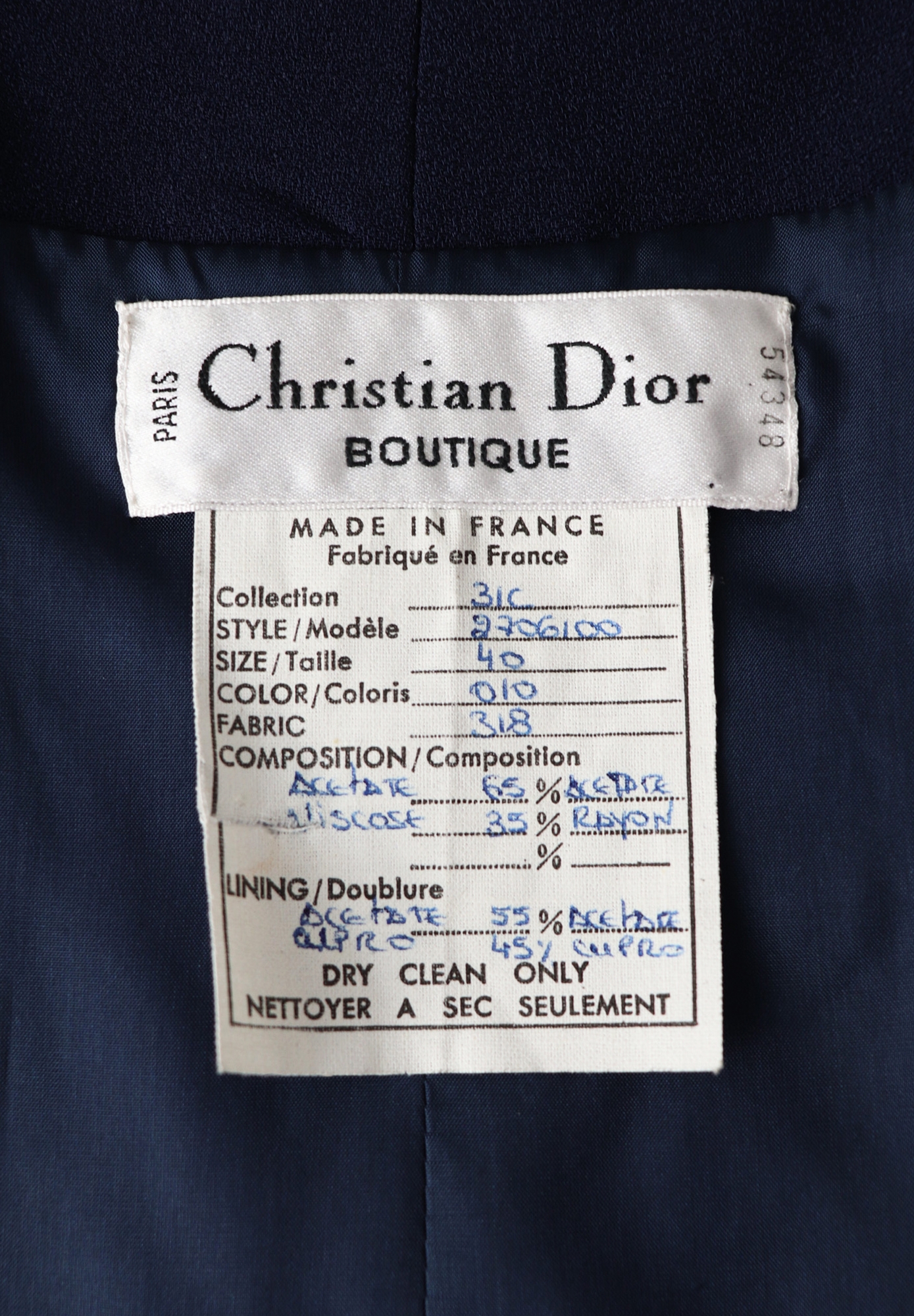Christian Dior Open Back Evening Dress