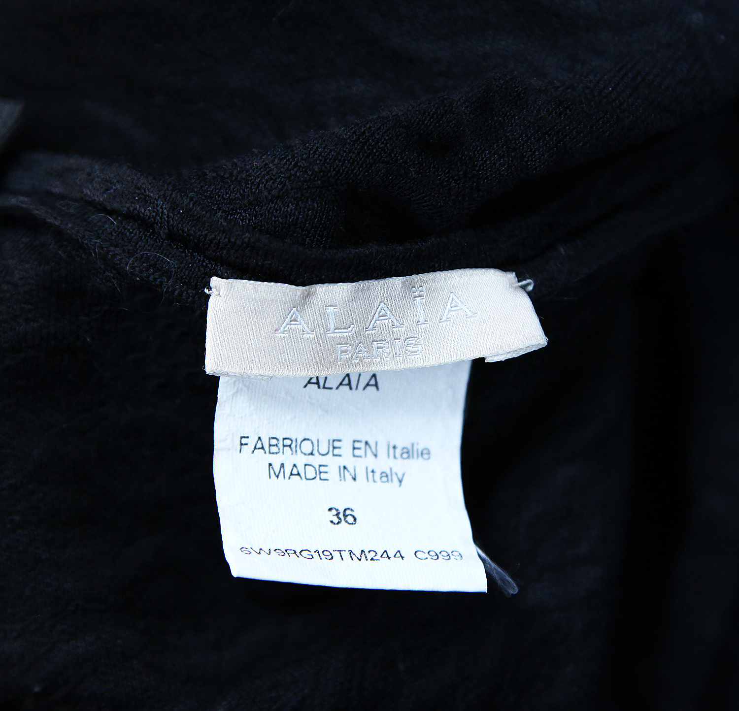 Alaia Black Evening Dress