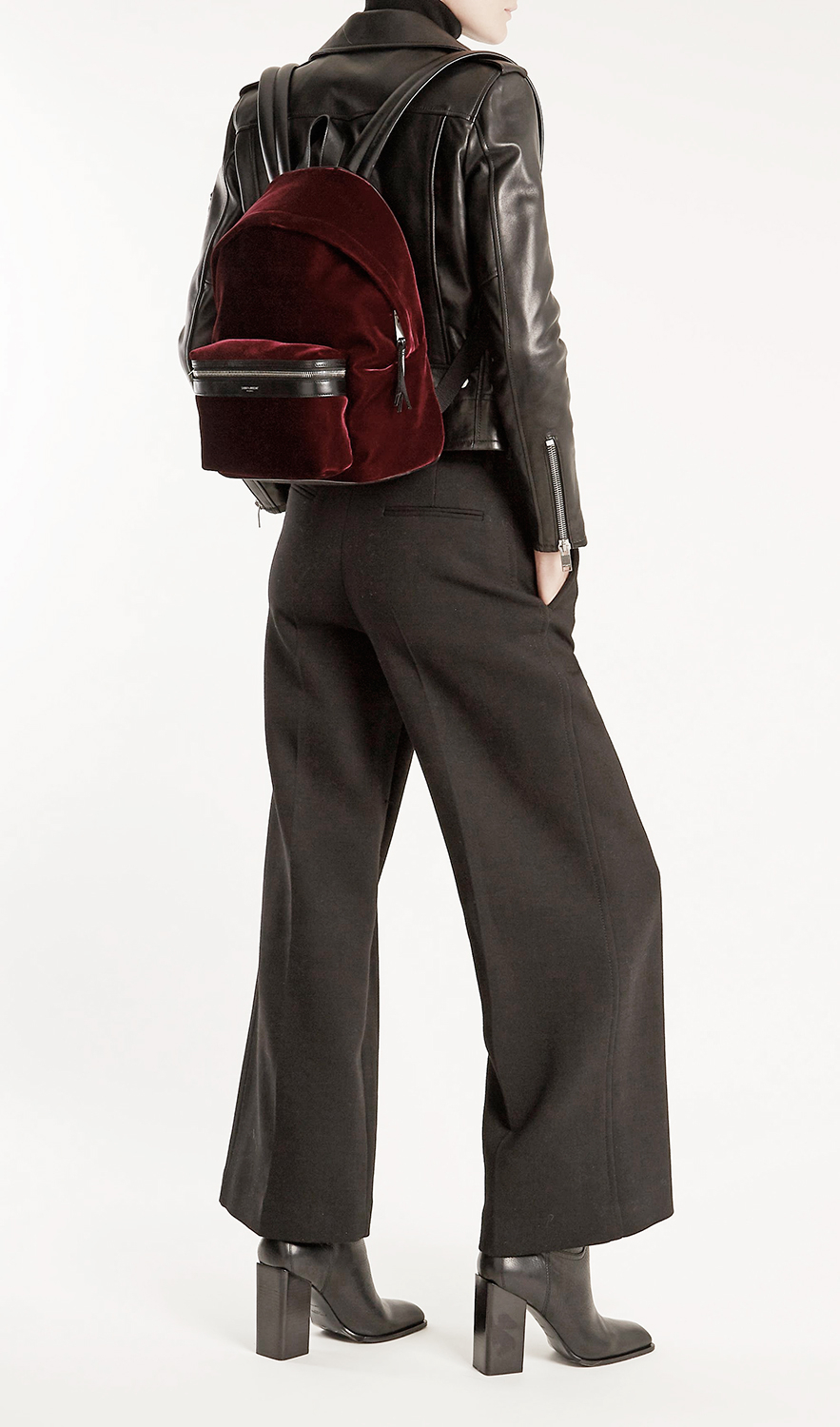 Saint Laurent Velvet Backpack