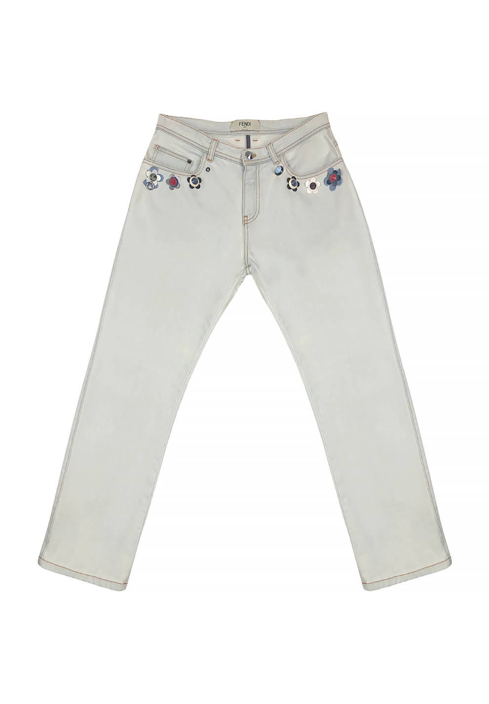 Fendi Flower Jeans