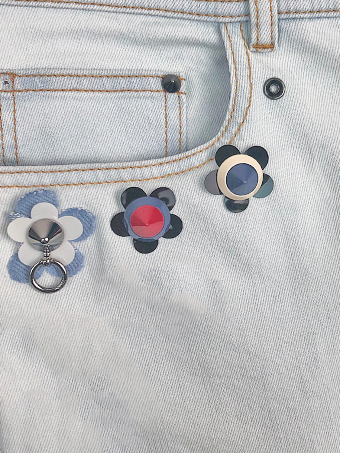 Fendi Flower Jeans