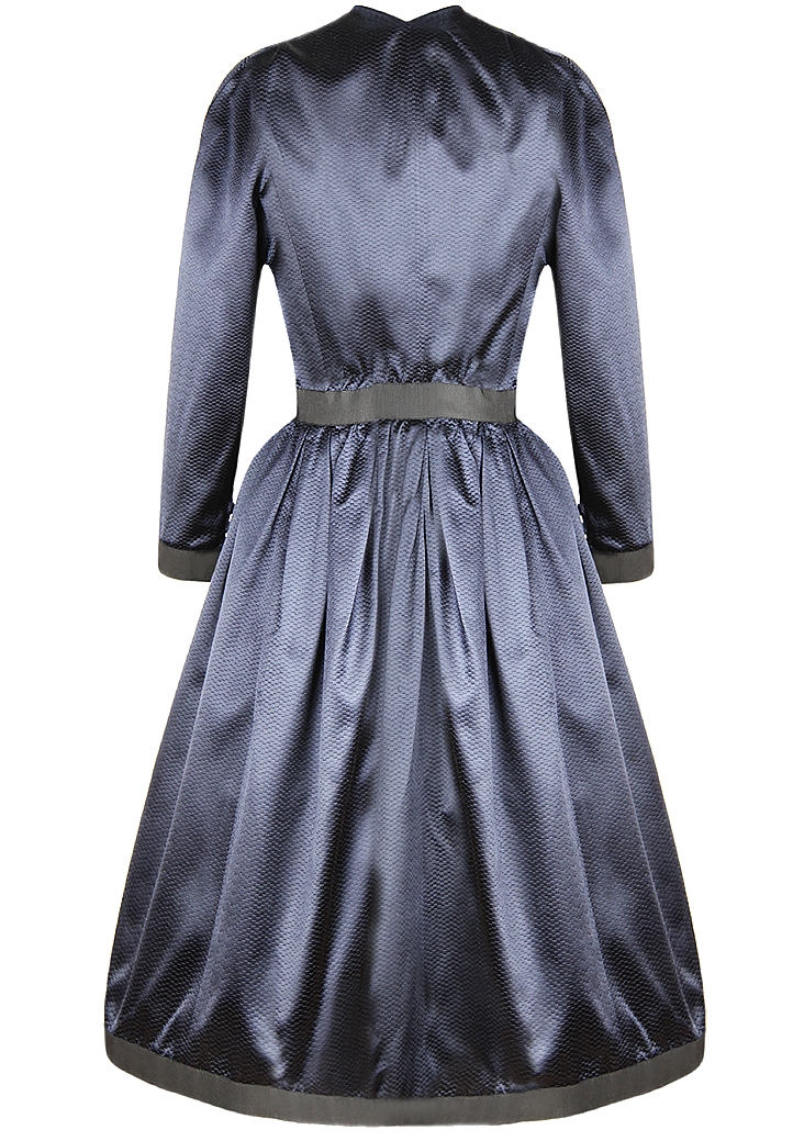 Chanel Dark Blue Silk Dress