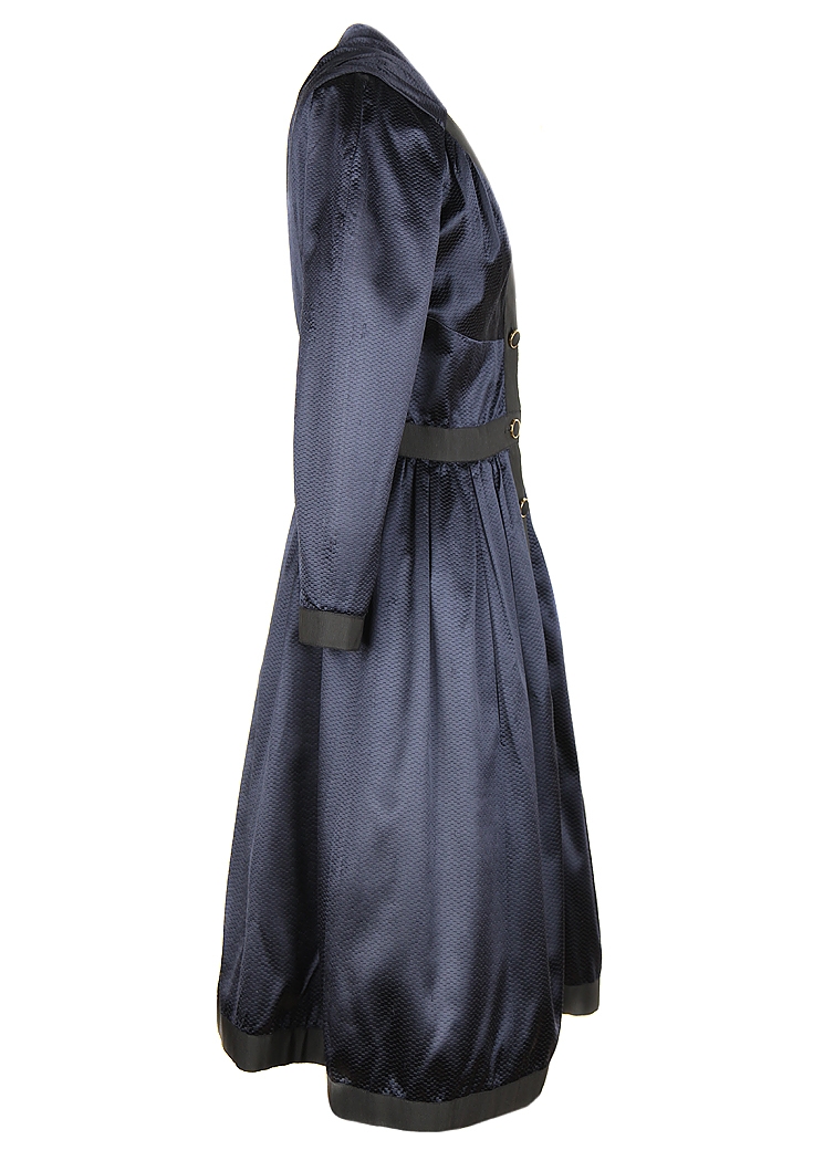Chanel Dark Blue Silk Dress