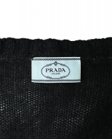 Prada Black Mohair Cardigan