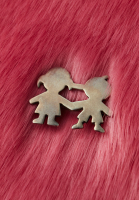 Girl And Boy Brooch