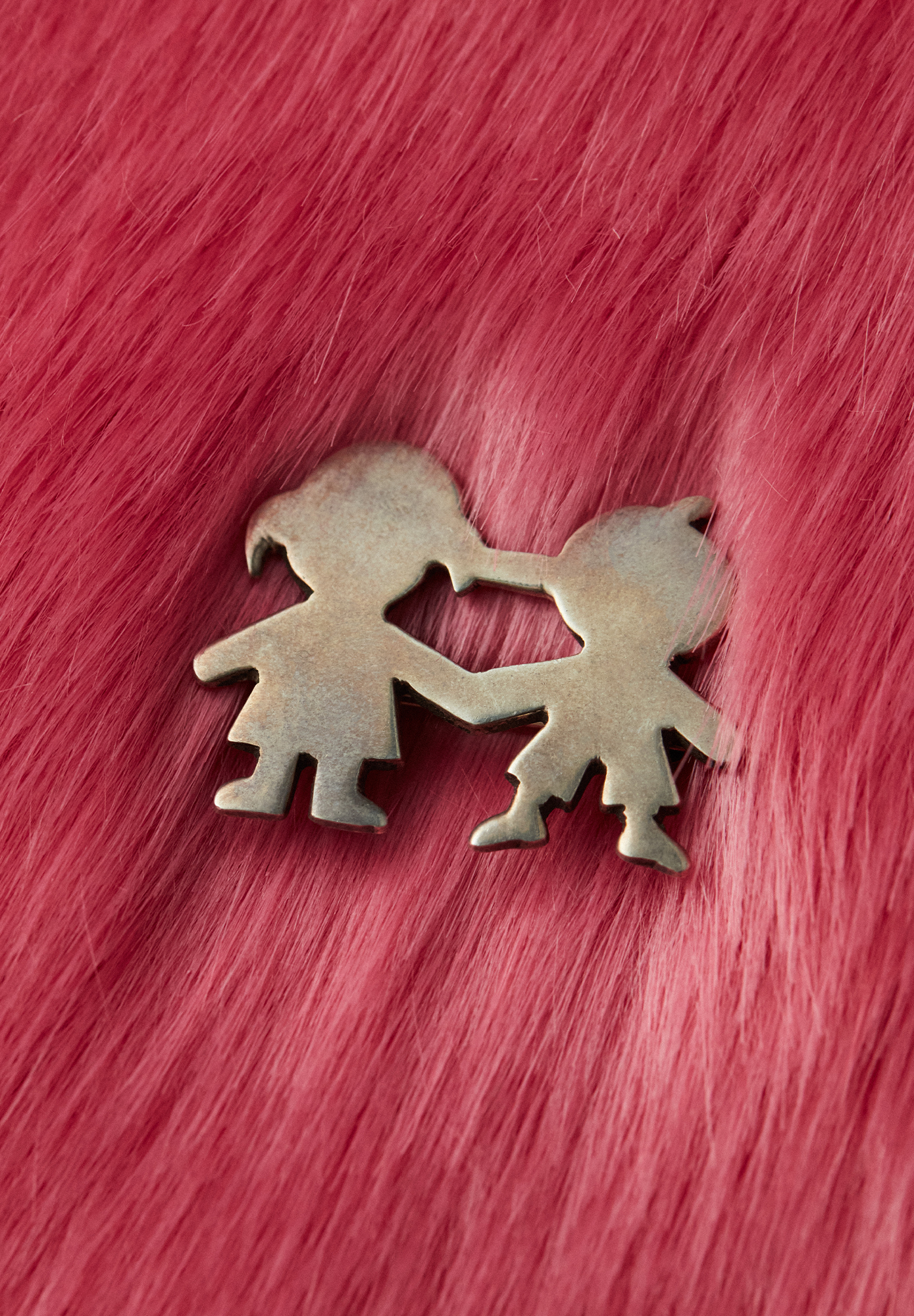 Girl And Boy Brooch