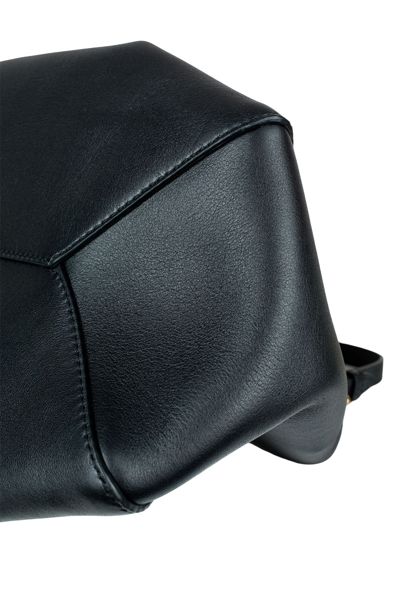 Khaite Jeanne Black Leather Bag