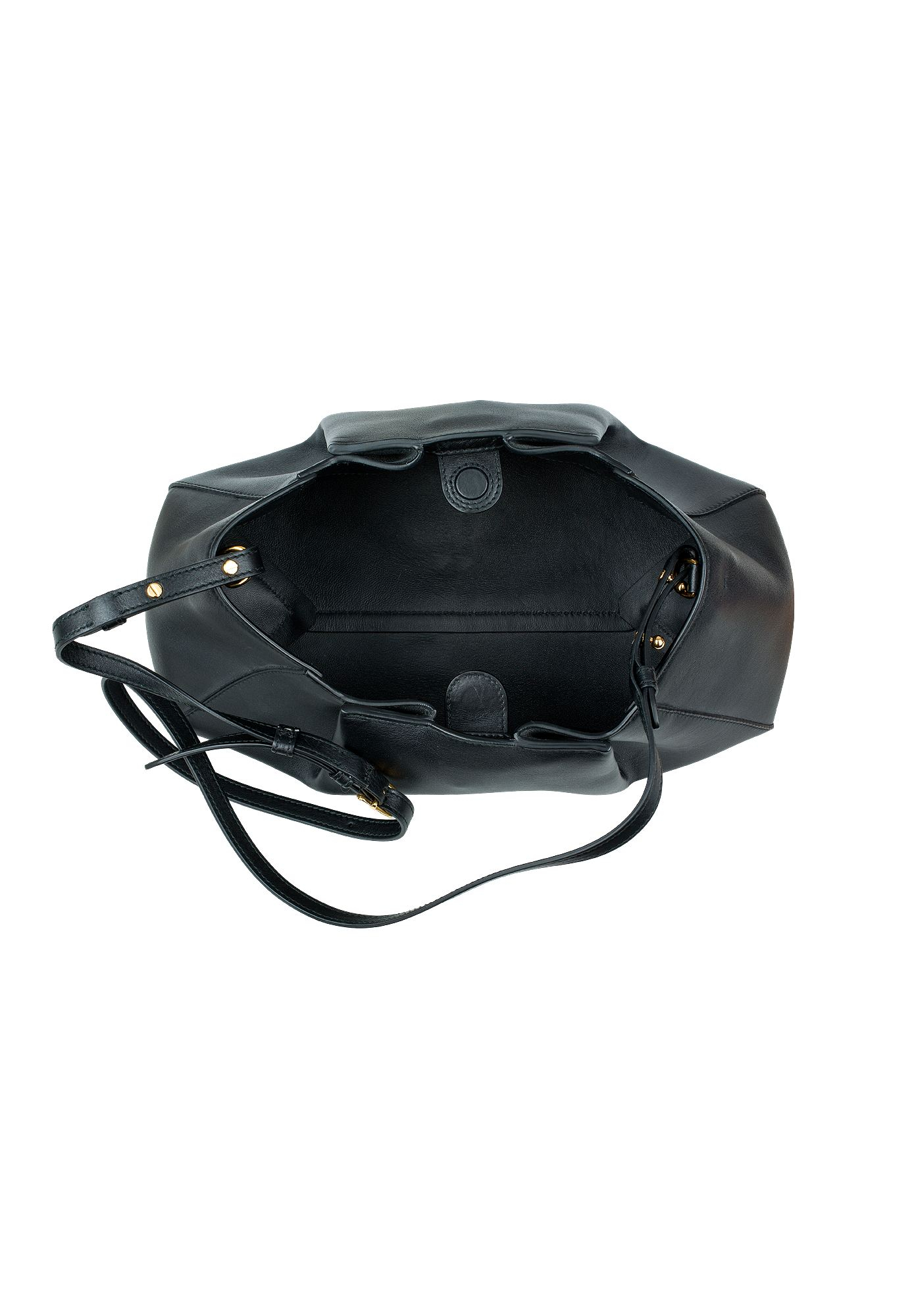 Khaite Jeanne Black Leather Bag