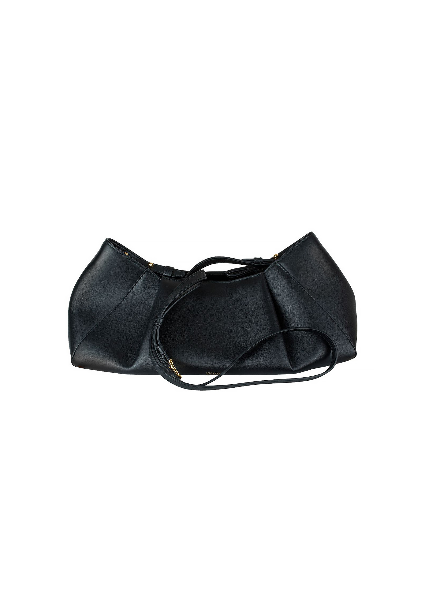 Khaite Jeanne Black Leather Bag