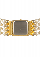 Joan Rivers Gold Watch With Pearl Bracelet