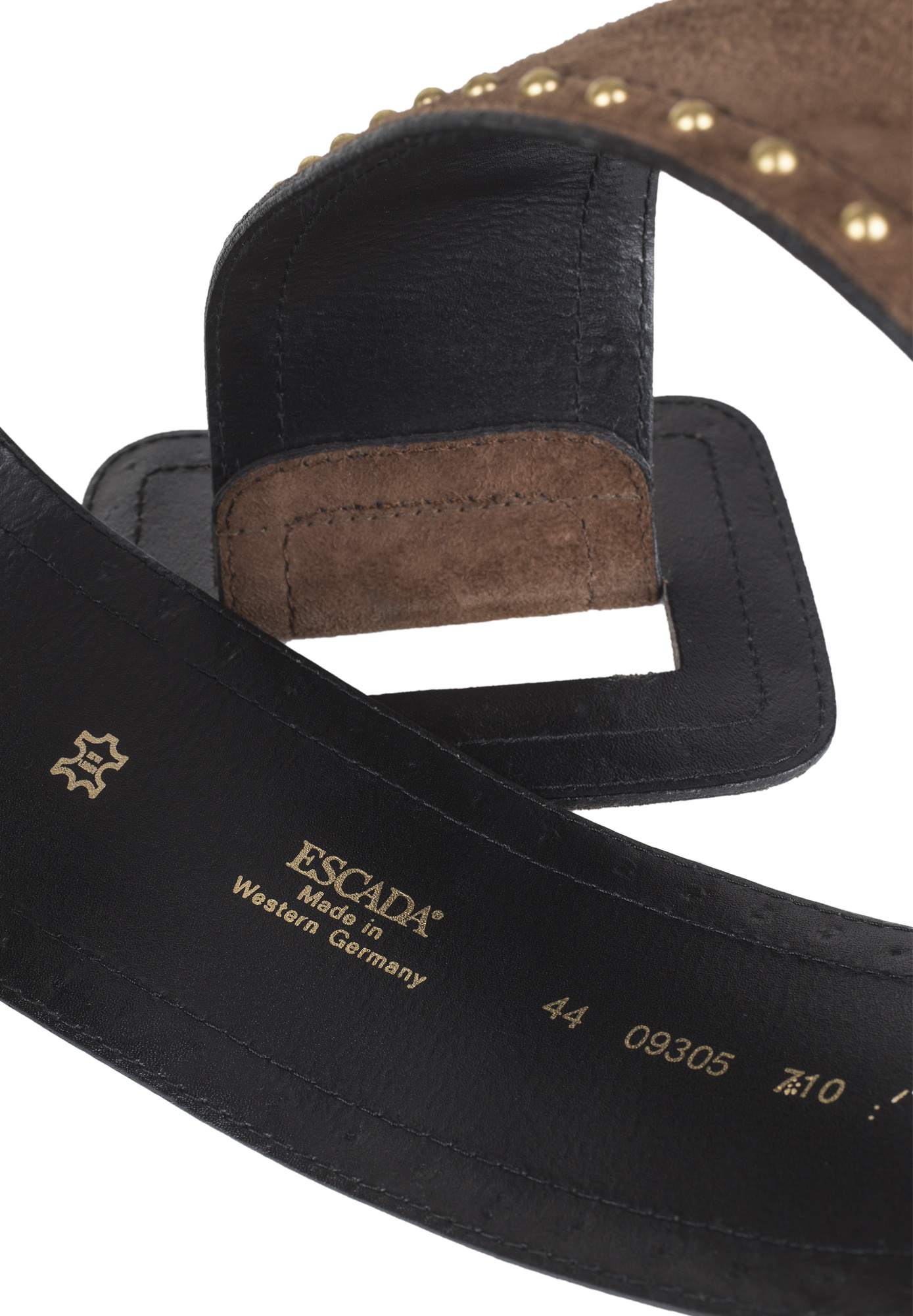 Escada Brown Suede Belt
