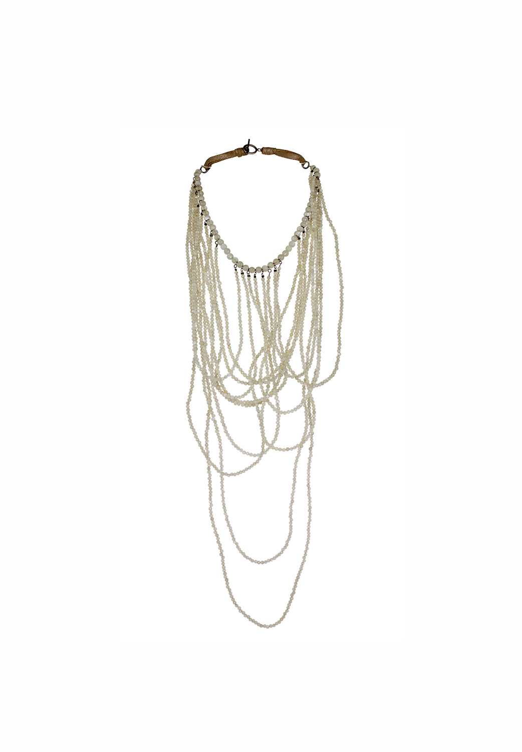 Brunello Cucinelli Beaded White Necklace