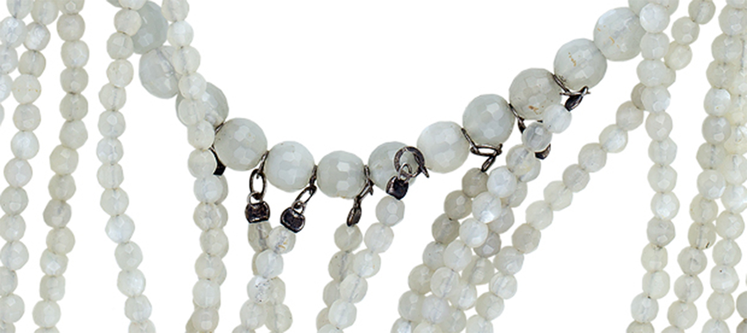 Brunello Cucinelli Beaded White Necklace