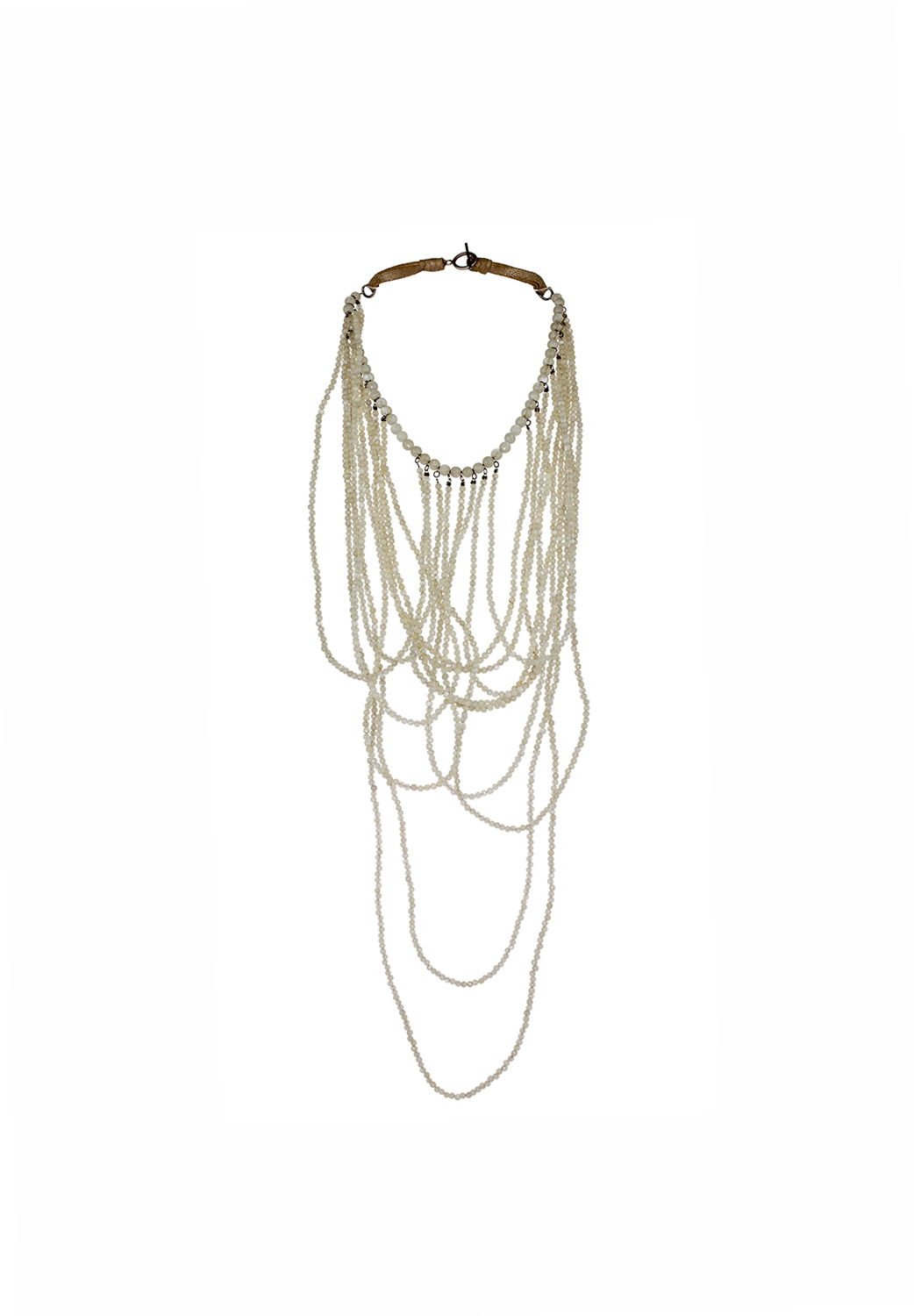 Brunello Cucinelli Beaded White Necklace