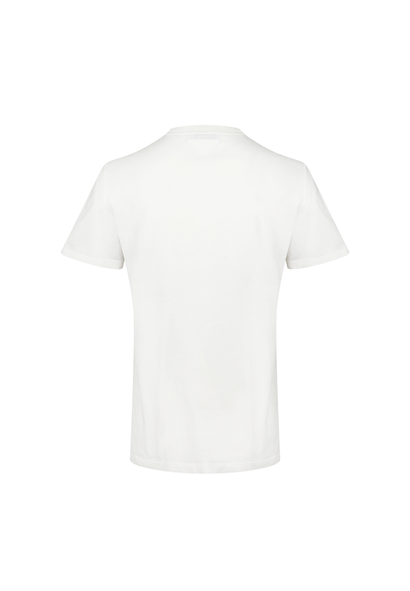 Prada White T-shirt With Print And Embroidery