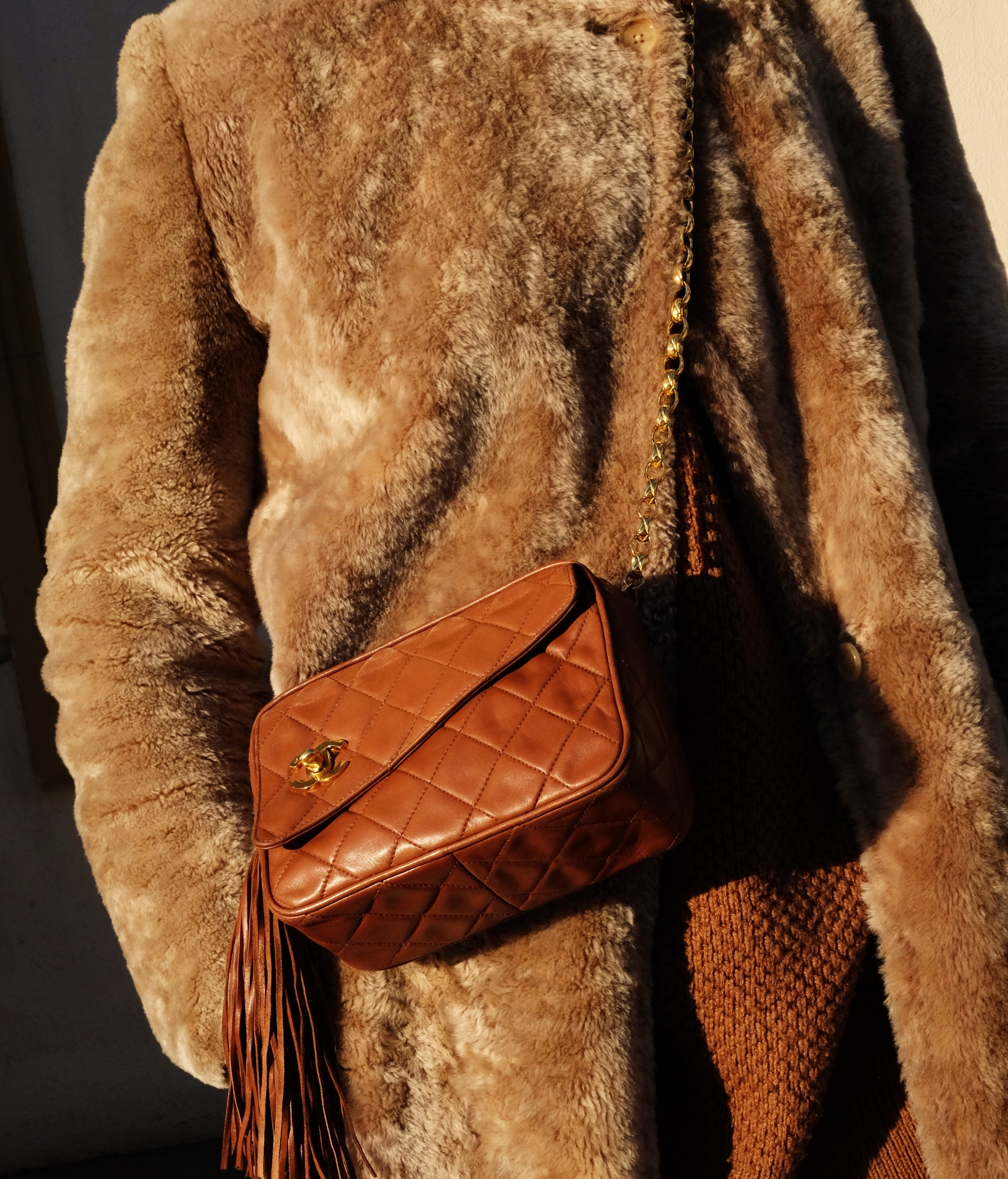 Chanel Brown Tassel Bag