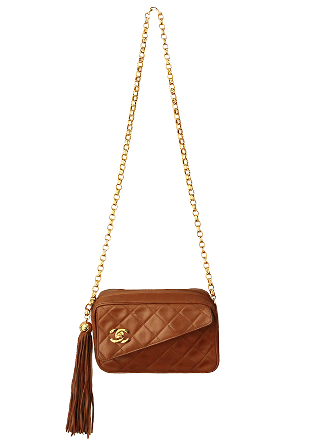 Chanel Brown Tassel Bag