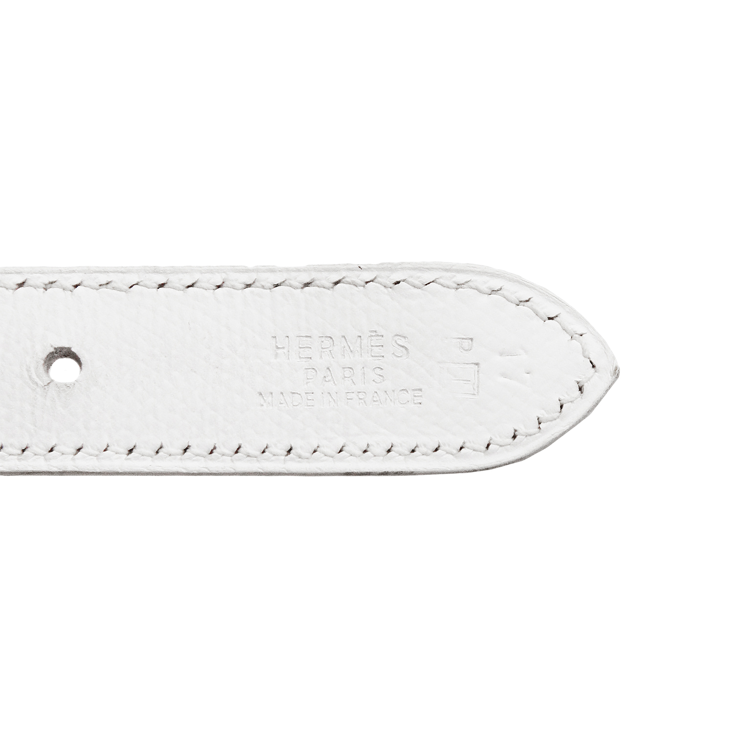 Hermès Trim 31 White Epsom Leather Bag