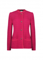 Chanel Magenta Tweed Jacket