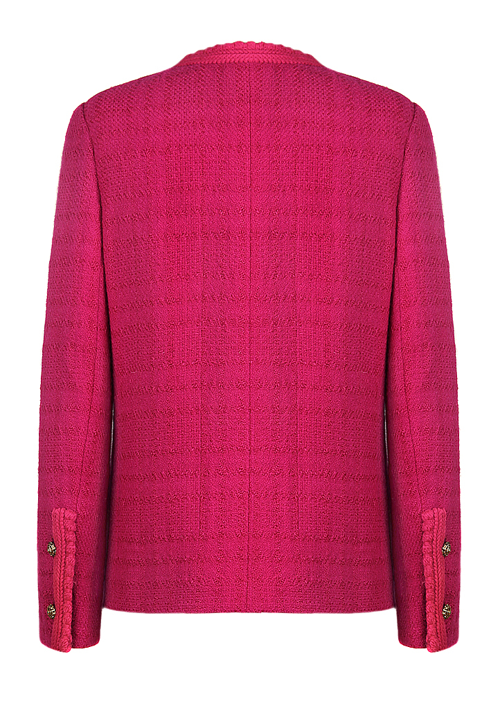 Chanel Magenta Tweed Jacket