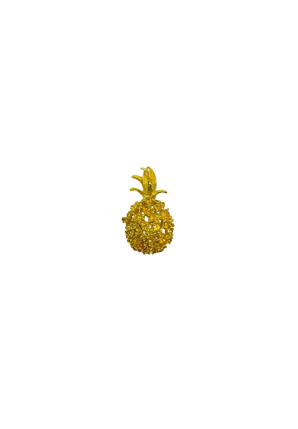 Pineapple Crystals Brooch