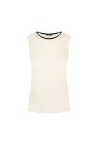 Chanel Cashmere Top With Black Trim