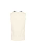 Chanel Cashmere Top With Black Trim