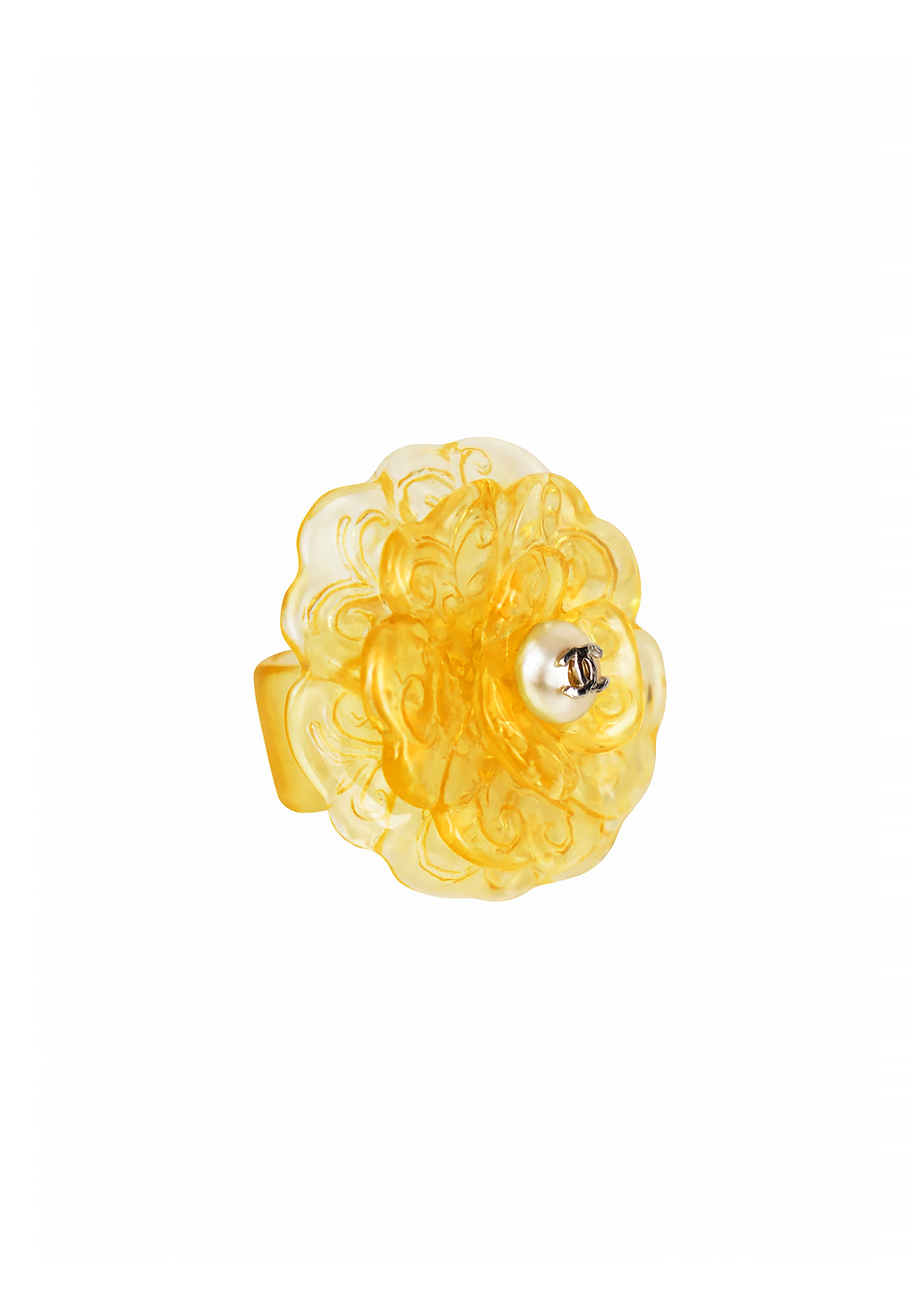 Chanel Yellow Camellia Ring