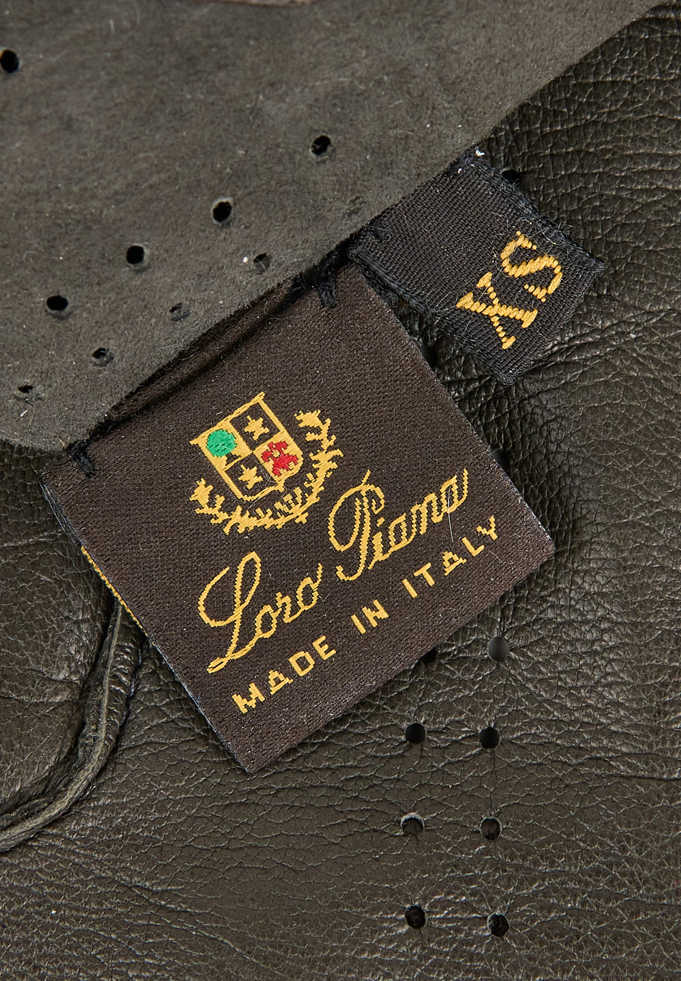 Loro Piana Brown Leather Gloves