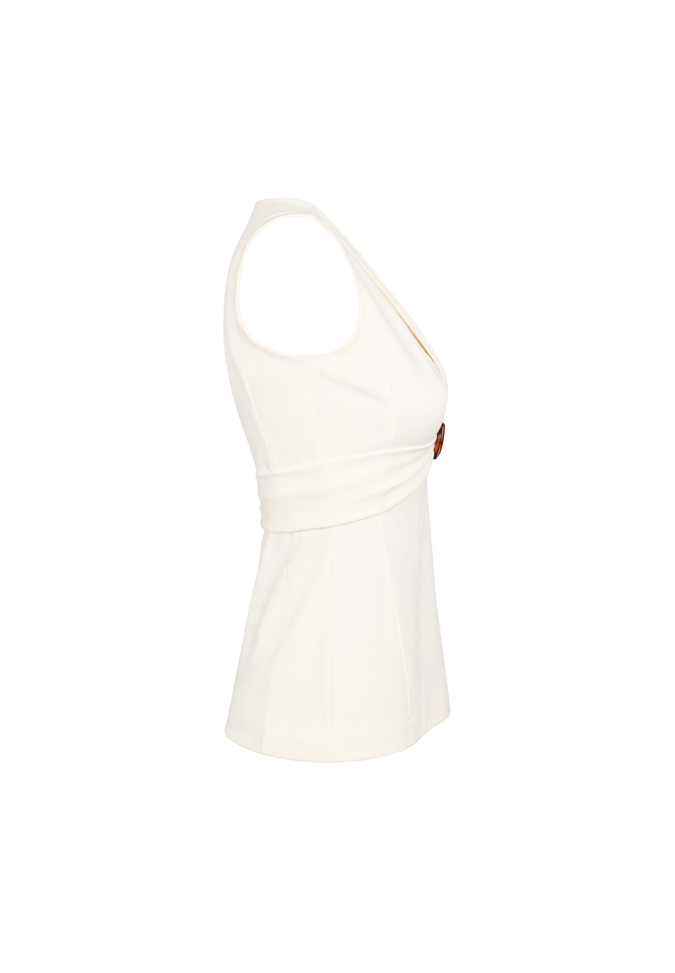Gucci White Top With Buckle
