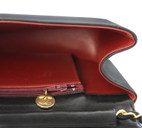 Chanel Black Bag On A Chain