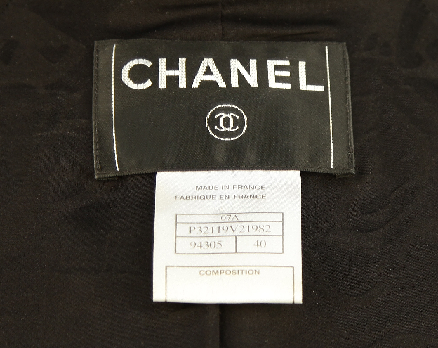 Chanel Black Tweed Jacket
