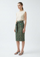 Celine Green Plaid Skirt